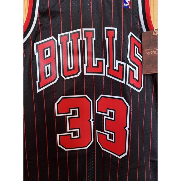 Mitchell & Ness NBA Swingman Bulls Scottie Pippen Alternate Jersey 95-96 Sz 2XL - Picture 6 of 11